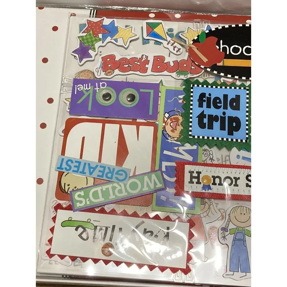 Me & My Big Ideas School Days 8x8 Scrapbook Photo Album Kit ~ 480 Pieces‎
